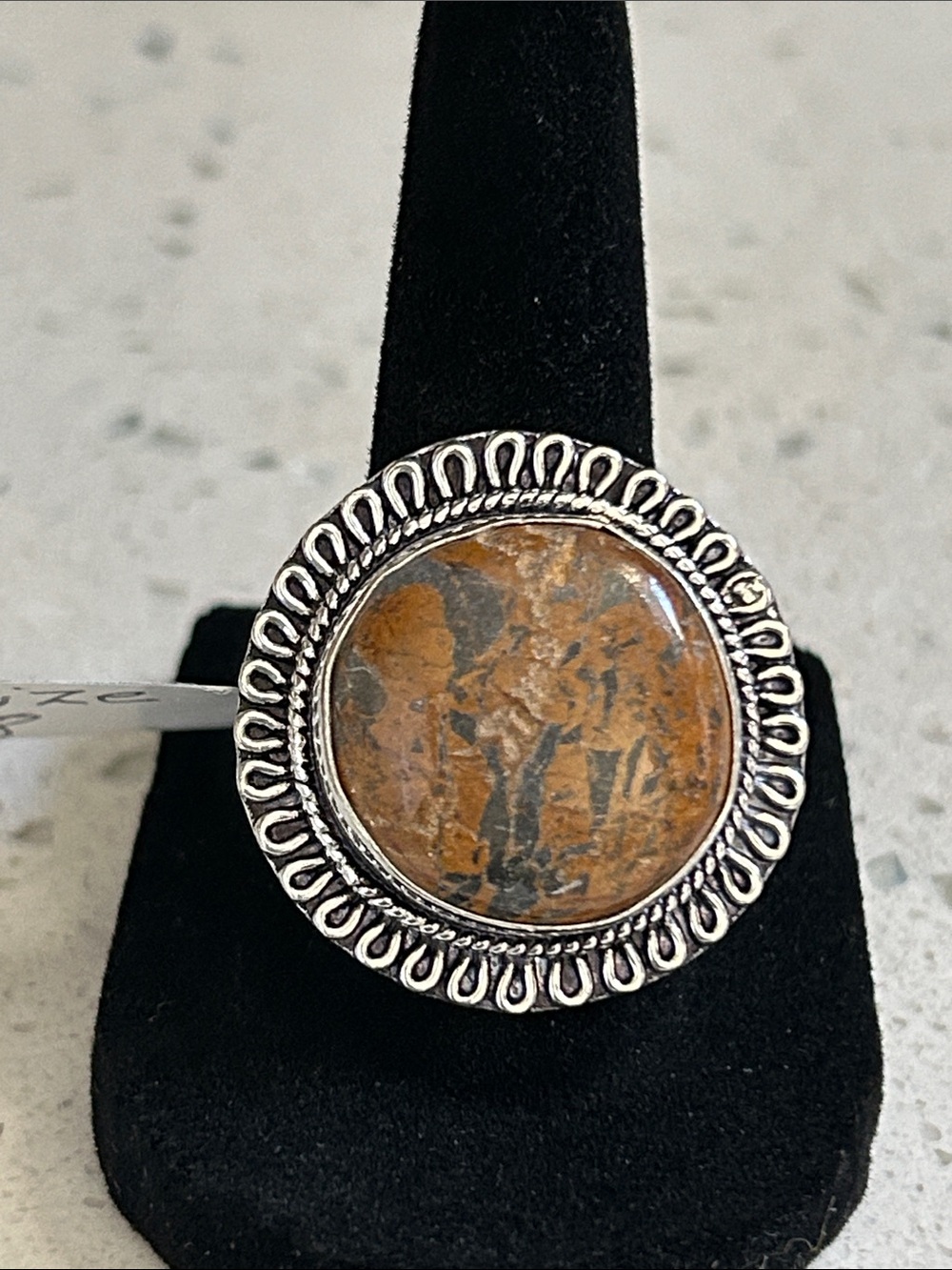 Pilbara Jasper Gemstone Handmade Ring Size-8